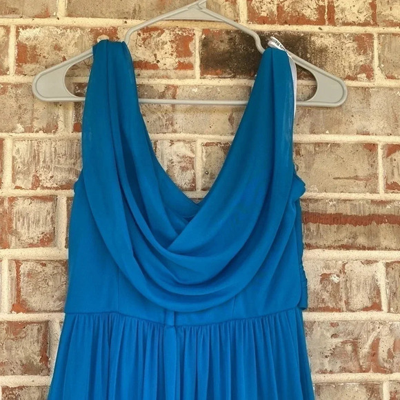 David’s Bridal Blue Bride’s Maid Dress - Picture 2 of 6